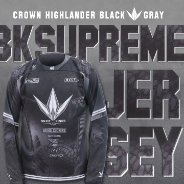 Bk supreme jersey black grey