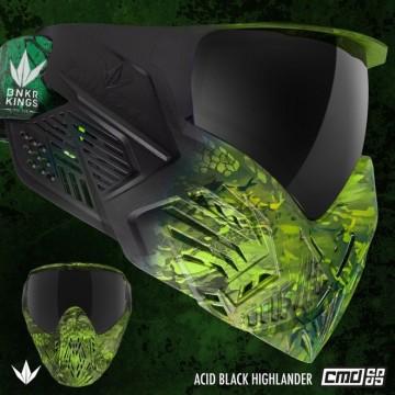 Bunkerkings cmd mask acid black highlander