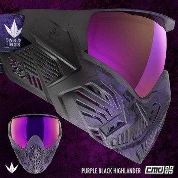 Bunkerkings mask purple black highlander