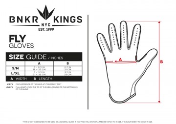 Bunkerkings sizechartflygloves