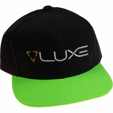 Dlx luxe snap back hat green
