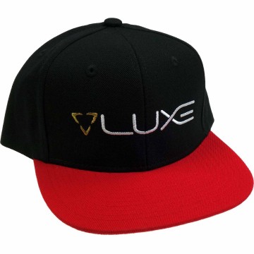 Dlx luxe snap back hat red