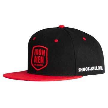 Dye hat snap ironmen blkred front