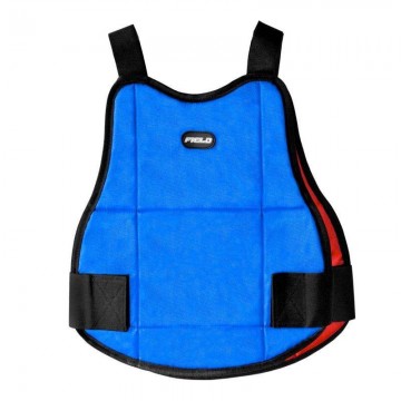 Field chest protector blue red