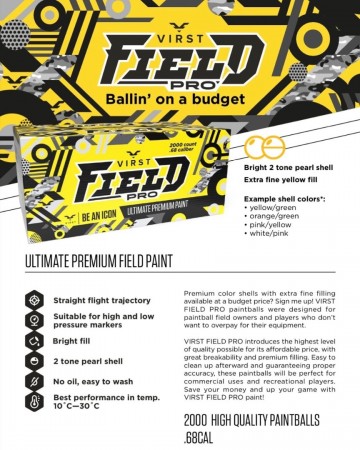 Virst field pro Paintballs