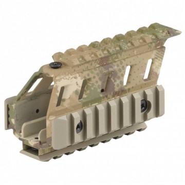 Modular picatinny shroud dyecam