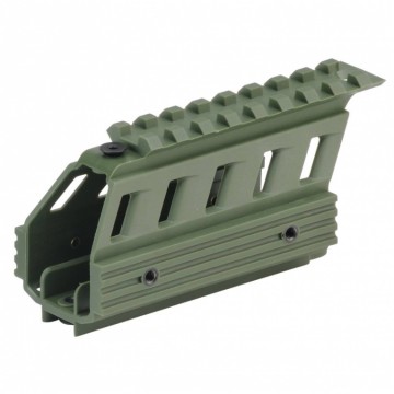 Modular picatinny shroud olive dusted